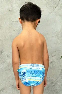 Swim Nappies|Salty Ink Boys Shipwrecked Swim Nappy