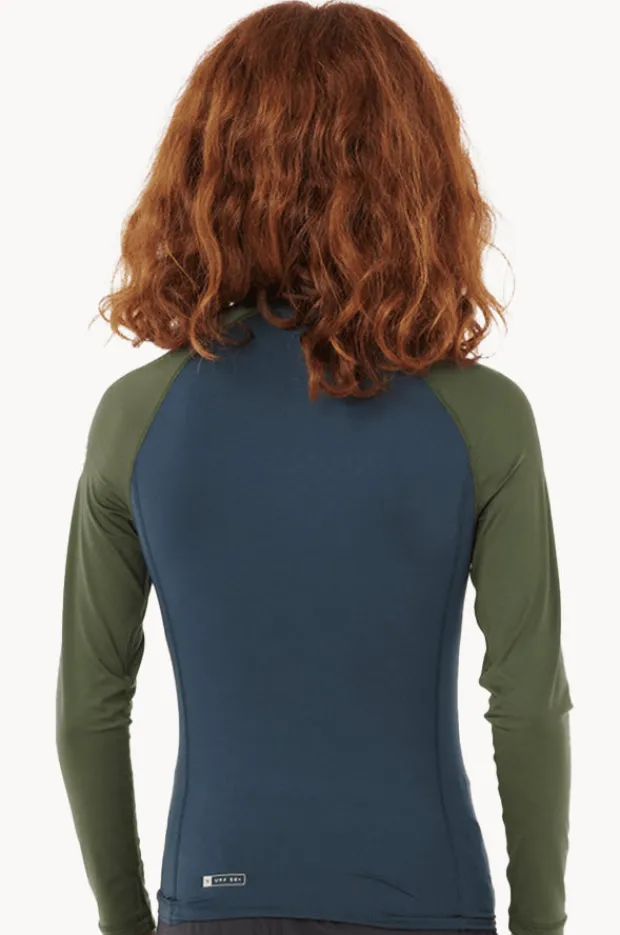 Rashies|Rip Curl Boys Shock Long Sleeve Suntop Dark olive