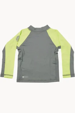 Rashies & Sunsuits|Rip Curl Boys Shock Long Sleeve Suntop Lime
