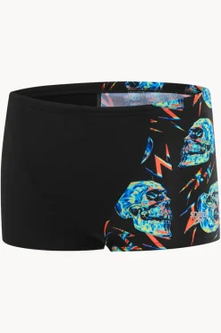 Trunks|Speedo Boys Skull V Cut Aquashort Black/multi