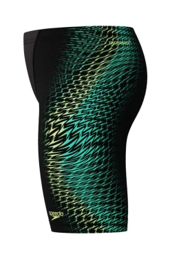 Jammers|Speedo Boys Skulls V Cut Jammer Black/green