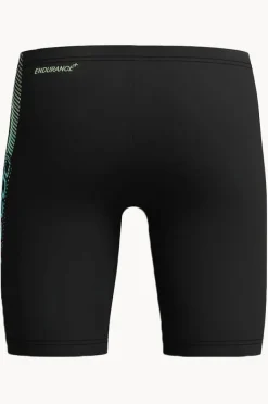 Jammers|Speedo Boys Sport Logo Jammer Black/Blue