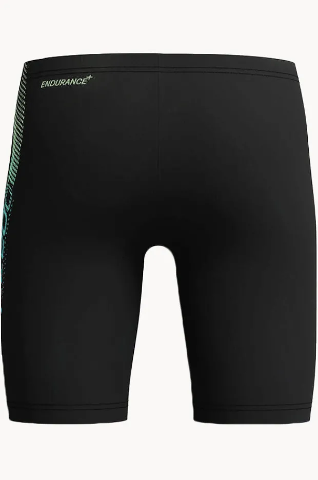 Jammers|Speedo Boys Sport Logo Jammer Black/Blue