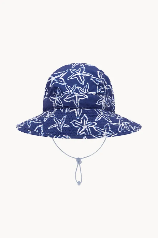 Hats|Babes In The Shade Boys Starfish Sunhat Blue/white