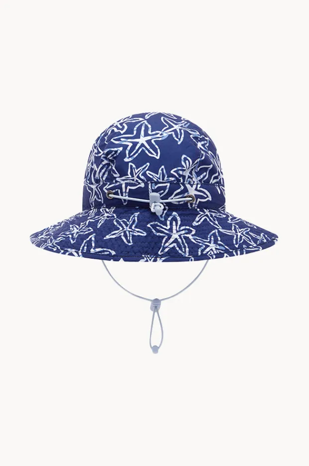 Hats|Babes In The Shade Boys Starfish Sunhat Blue/white