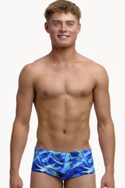 Trunks|Funky Trunks Boys Storm Chaser Trunk Blue/yellow