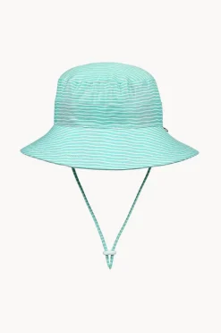 Hats|Bedhead Boys Stripe Classic Bucket Sunhat Mint