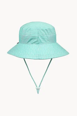 Hats|Bedhead Boys Stripe Classic Bucket Sunhat Mint