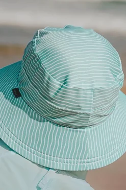 Hats|Bedhead Boys Stripe Classic Bucket Sunhat Mint
