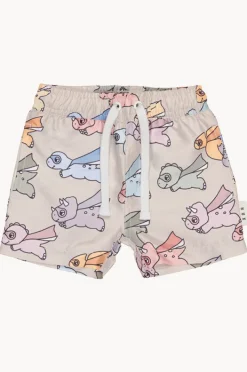 Boardshorts|Boardshorts|Huxbaby Boys Super Dino Swim Short Sand