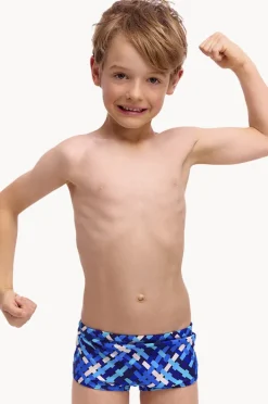 Trunks|Swimwear|Funky Trunks Boys Under Over Trunk Blue