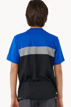 Rashies|Rip Curl Boys Undertow Short Sleeve Suntop Cobalt