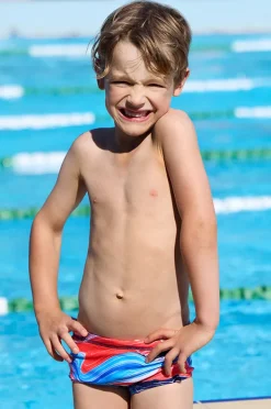 Trunks|Funky Trunks Boys Wave Craze Trunk Blue/red