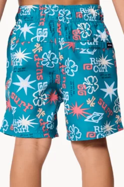 Boardshorts|Rip Curl Boys Wave Dayz Volley Boardshort Blue