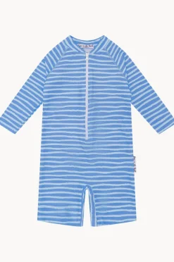 Rashies & Sunsuits|Rashies & Sunsuits|Babes In The Shade Boys Waves Sunsuit Light Blue