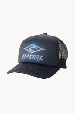Hats|Rip Curl Boys Weekender Trucker Cap Black/blue