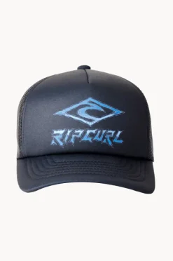 Hats|Rip Curl Boys Weekender Trucker Cap Black/blue