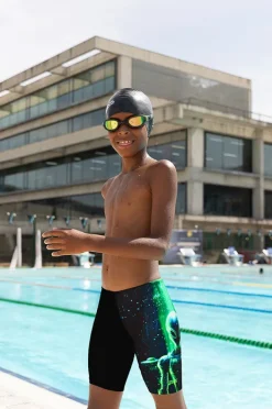 Jammers|Zoggs Boys Xfile Mid Jammer Black/green