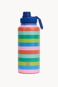 Drinkware|Drinkware|Annabel Trends Bright Stripes Drink Bottle 950ml Multi