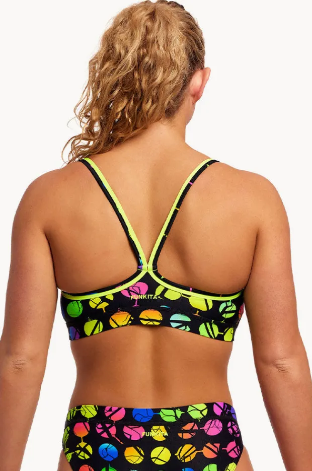 Bikini Tops|Funkita Broken Circle Sports Top Broken circle black/multi