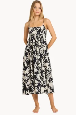 Dresses|Billabong By My Side Island Heat Dress Black/White