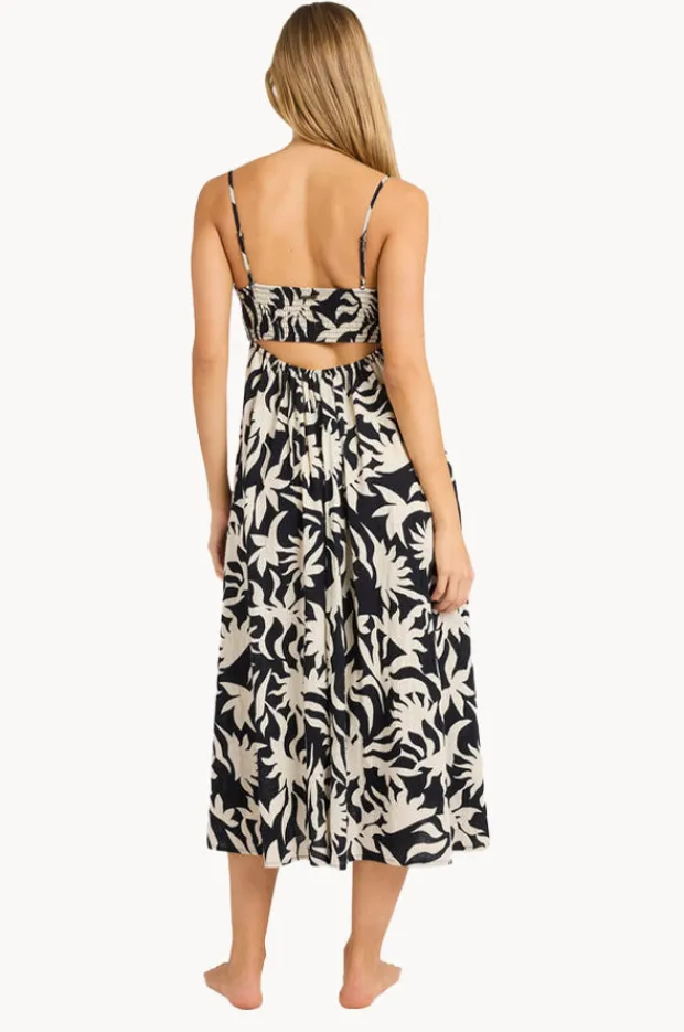 Dresses|Billabong By My Side Island Heat Dress Black/White