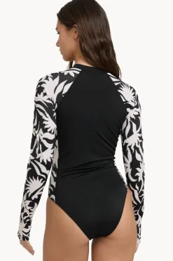 Rashies & Sunsuits|Billabong By My Side Sunsuit Black/White