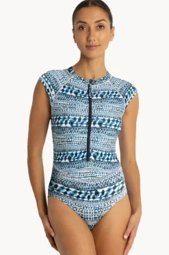 Rashies & Sunsuits|Sunseeker Byron Bay Seasport Cap Sleeve Sunsuit Ink