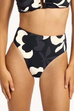 Bottoms|Jets Cactus Garden Hi Waist Hi Leg Pant Black