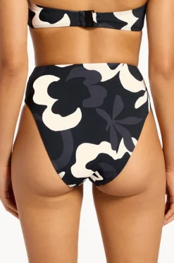 Bottoms|Jets Cactus Garden Hi Waist Hi Leg Pant Black