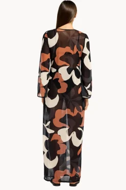 Overswim|Jets Cactus Garden Mesh Cover Up BLACK