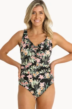 One Pieces|Sunseeker Camellia E/F Cup Frill Minimiser One Piece BLACK