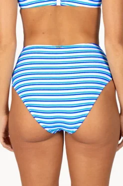 Bottoms|Baku Capri High Waist Cheeky Pant Blue