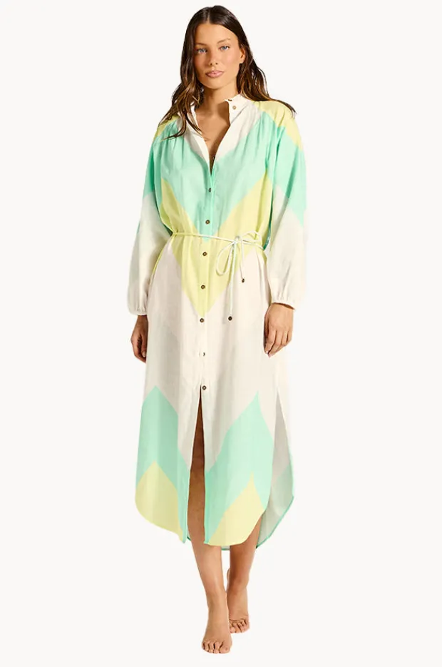 Dresses|Tigerlily Capri Lorena Dress Green/Blue