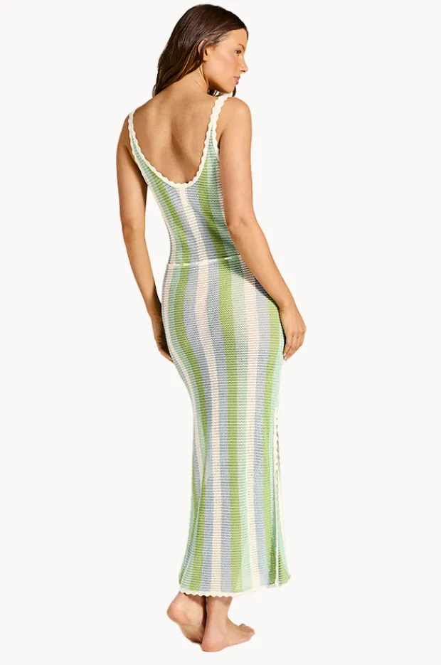 Dresses|Tigerlily Capri Mara Midi Dress Green/blue