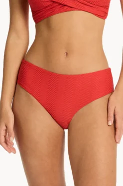 Bottoms|Sea Level Caracus Mid Bikini Pant Spice