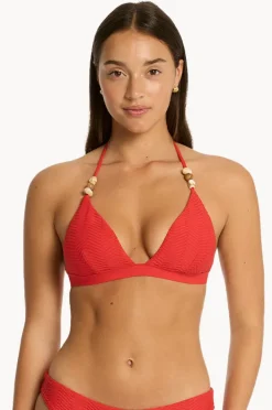 Bikini Tops|Sea Level Caracus Tri Halter Spice