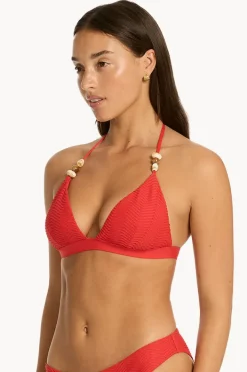 Bikini Tops|Sea Level Caracus Tri Halter Spice
