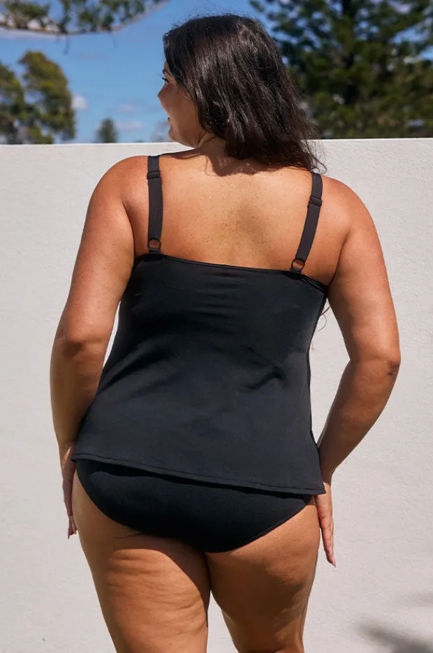 Tankini Tops|Capriosca Carnival Tank Tankini Separate Black/multi