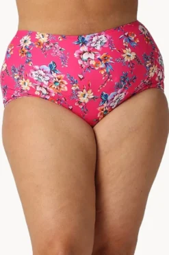 Bottoms|Capriosca Castaway High Waisted Pant Hot pink