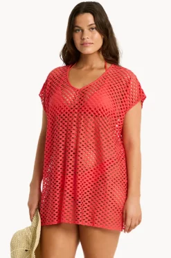 Overswim|Sea Level Castaway Kaftan Flame