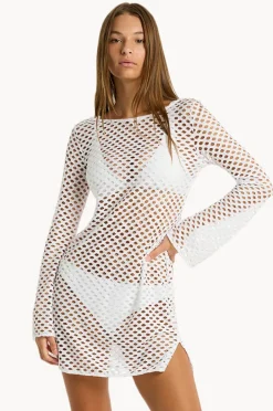 Dresses|Sea Level Castaway Mesh Cover Up White