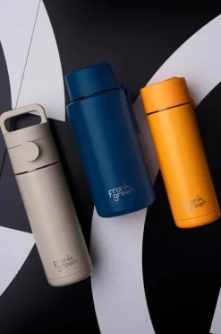 Drinkware|Drinkware|Frank Green Ceramic Drink Bottle 1L Deep ocean