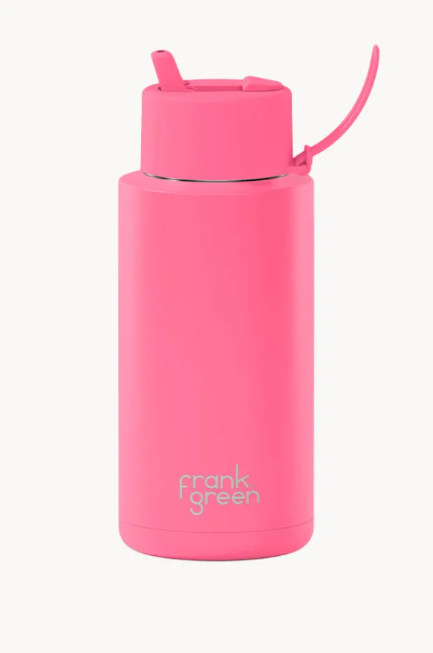 Drinkware|Drinkware|Frank Green Ceramic Drink Bottle 1L Bubblegum