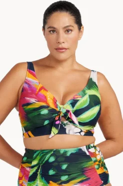 Bikini Tops|Artesands Chelona Cezanne D/DD Cup Midriff Bra Navy
