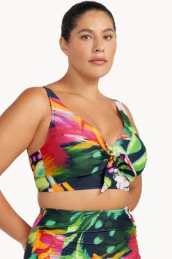 Bikini Tops|Artesands Chelona Cezanne D/DD Cup Midriff Bra Navy
