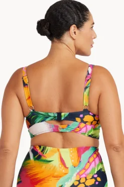 Bikini Tops|Artesands Chelona Cezanne D/DD Cup Midriff Bra Navy