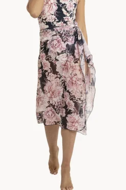 Sarongs|Jantzen Chiara Midi Mesh Sarong Navy