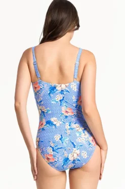 One Pieces|Sunseeker Chilio E/F Cup Minimiser One Piece Blue