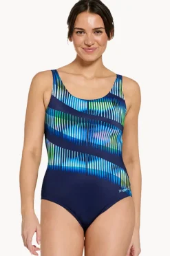 One Pieces|Zoggs Circus Adjustable Scoopback One Piece Navy/blue